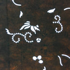 Japanese Antique Ise Katagami Kimono Stencil Edo Era Plus Floral Pattern A314