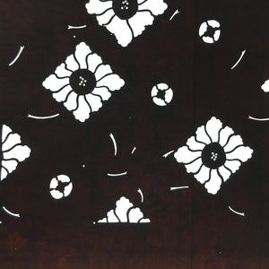 Japanese Antique Ise Katagami Kimono Stencil Edo Era Plus Floral Pattern A337