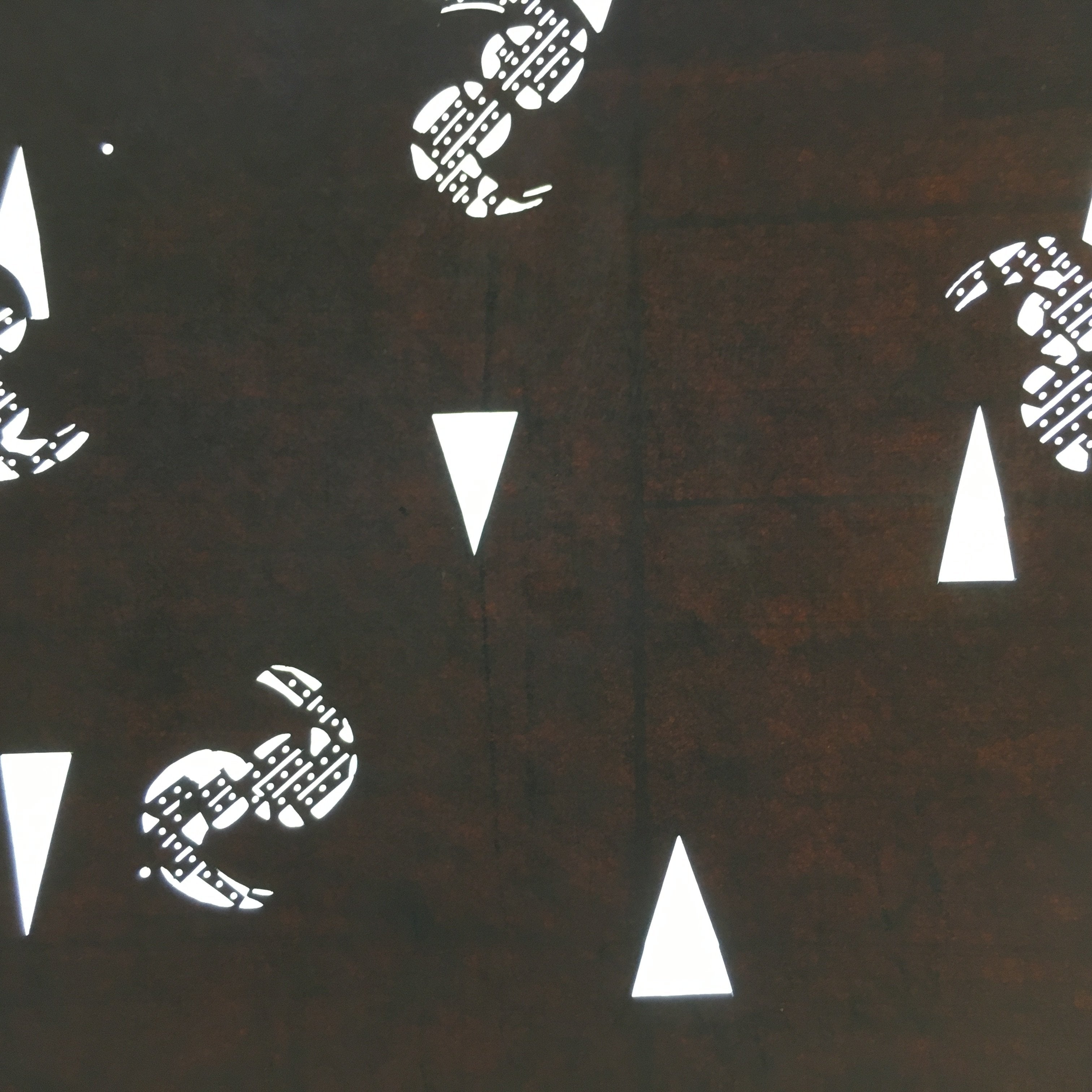 Japanese Antique Ise Katagami Kimono Stencil Edo Era Plus Sign Pattern A322