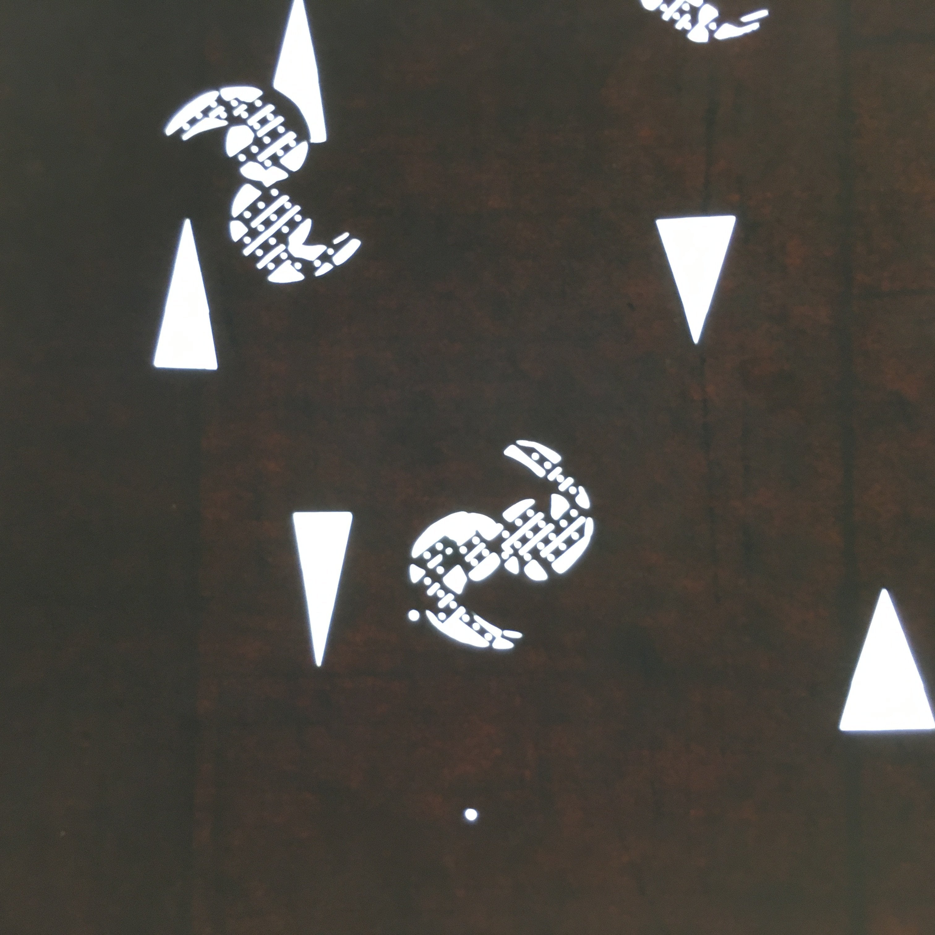 Japanese Antique Ise Katagami Kimono Stencil Edo Era Plus Sign Pattern A322