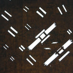 Japanese Antique Ise Katagami Kimono Stencil Edo Era Plus Sign Pattern A332