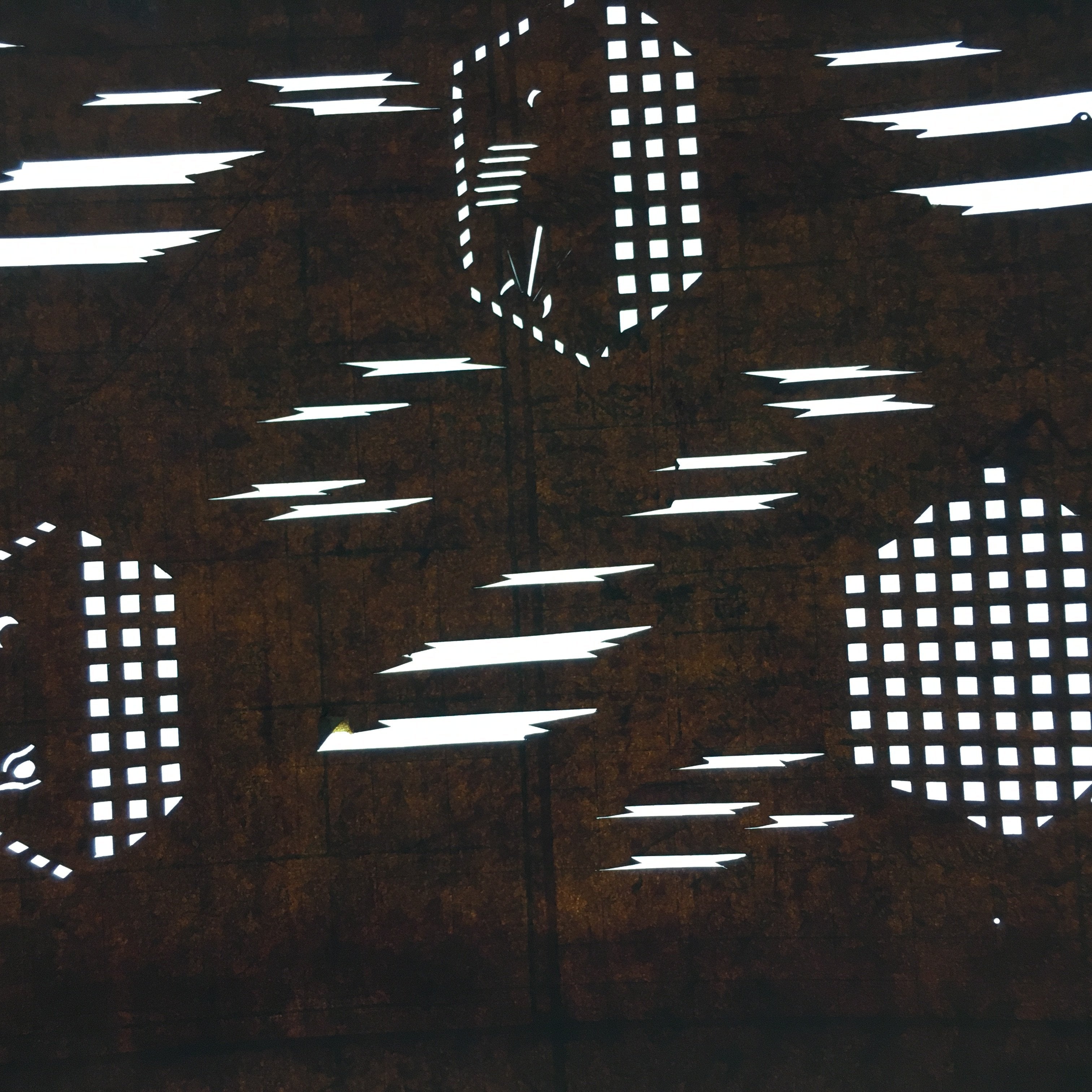 Japanese Antique Ise Katagami Kimono Stencil Edo Era Plus Sign Pattern A335