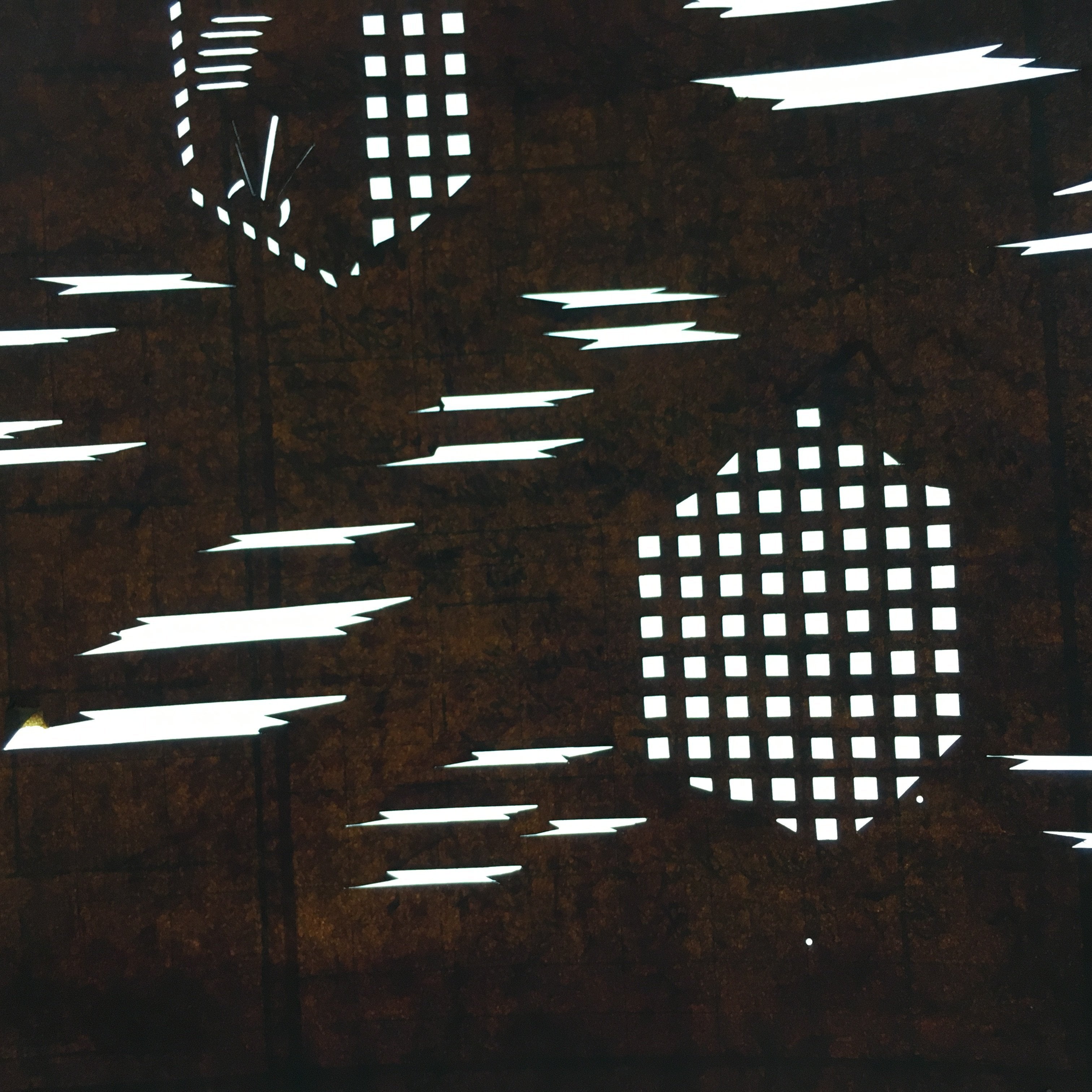 Japanese Antique Ise Katagami Kimono Stencil Edo Era Plus Sign Pattern A335