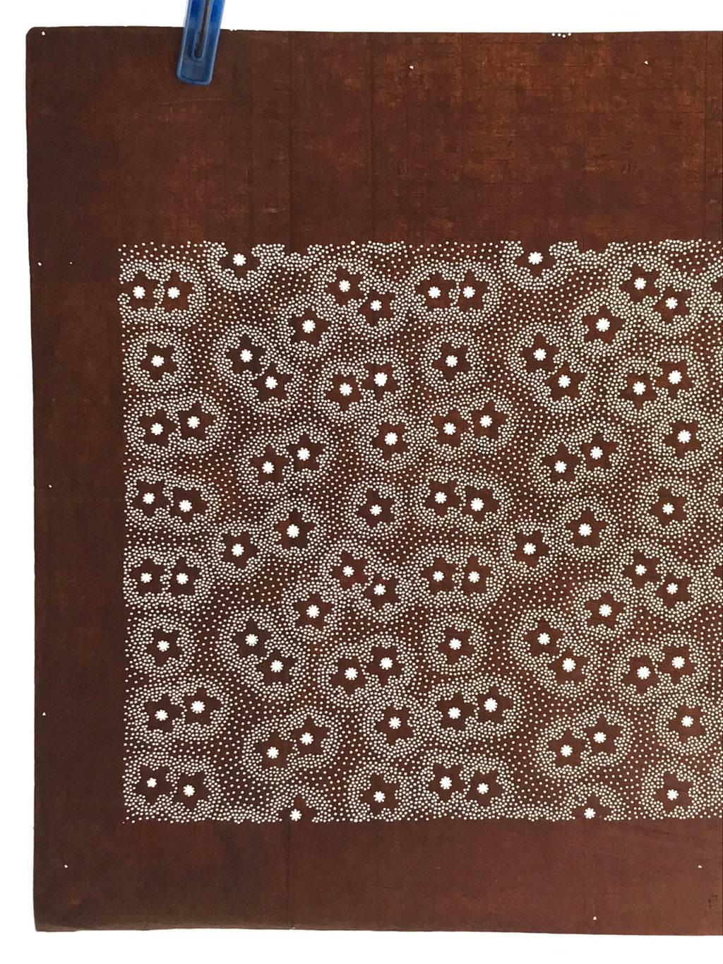 Japanese Antique Ise Katagami Paper Kimono Stencil Cherry Blossom Design A616