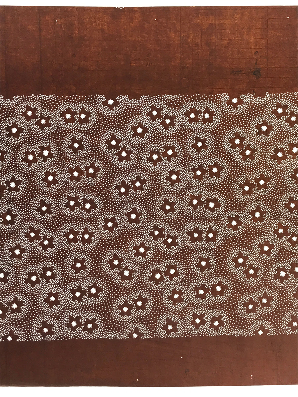 Japanese Antique Ise Katagami Paper Kimono Stencil Cherry Blossom Design A616