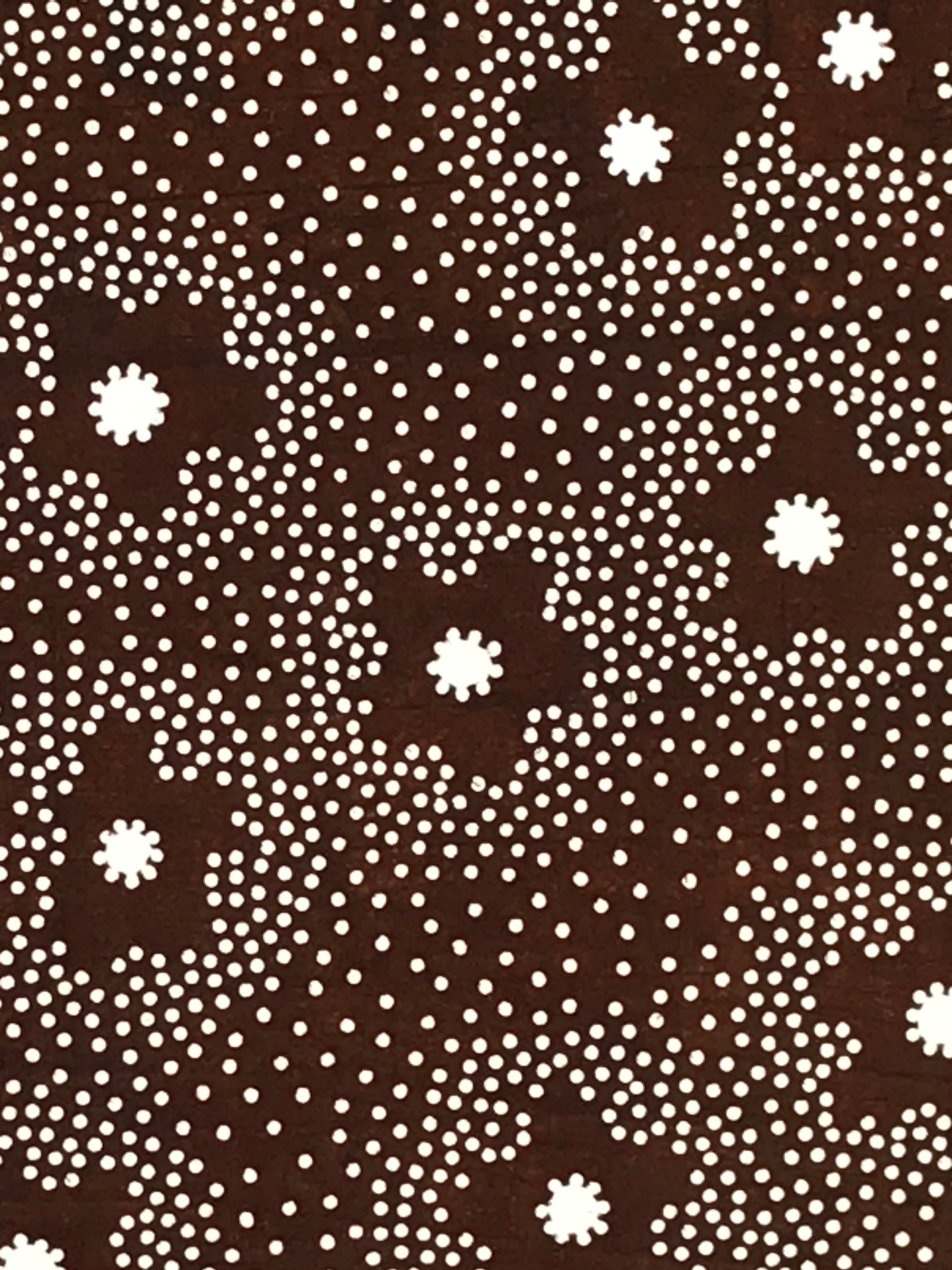 Japanese Antique Ise Katagami Paper Kimono Stencil Cherry Blossom Design A616