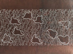 Japanese Antique Ise Katagami Paper Kimono Stencil Chidori Bird Design A610