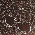 Japanese Antique Ise Katagami Paper Kimono Stencil Chidori Bird Design A610