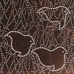 Japanese Antique Ise Katagami Paper Kimono Stencil Chidori Bird Design A610