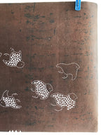 Japanese Antique Ise Katagami Paper Kimono Stencil Chidori Bird Design A611