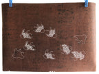 Japanese Antique Ise Katagami Paper Kimono Stencil Chidori Bird Design A611