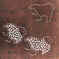 Japanese Antique Ise Katagami Paper Kimono Stencil Chidori Bird Design A611