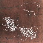 Japanese Antique Ise Katagami Paper Kimono Stencil Chidori Bird Design A611