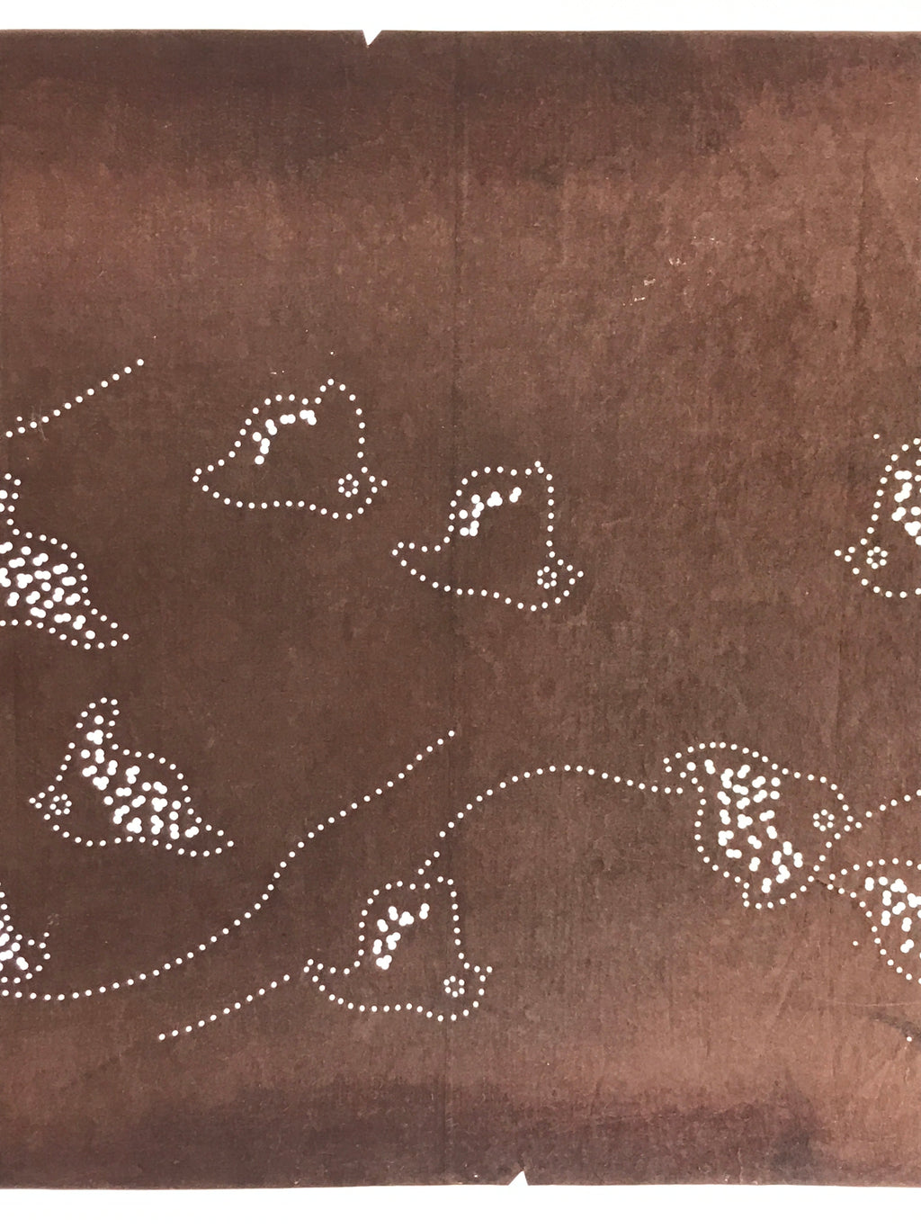 Japanese Antique Ise Katagami Paper Kimono Stencil Chidori Bird Design A612