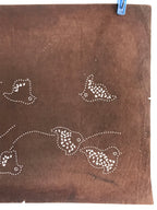 Japanese Antique Ise Katagami Paper Kimono Stencil Chidori Bird Design A612