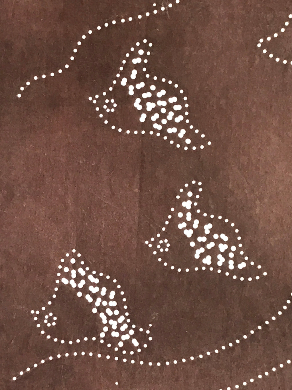 Japanese Antique Ise Katagami Paper Kimono Stencil Chidori Bird Design A612