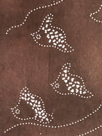 Japanese Antique Ise Katagami Paper Kimono Stencil Chidori Bird Design A612