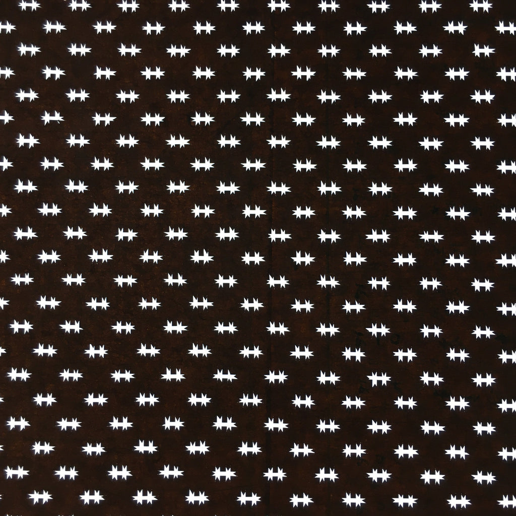 Japanese Antique Ise Katagami Paper Kimono Stencil Edo Abstract Design A410