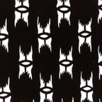 Japanese Antique Ise Katagami Paper Kimono Stencil Edo Abstract Design A423