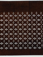 Japanese Antique Ise Katagami Paper Kimono Stencil Edo Abstract Geometric Patter