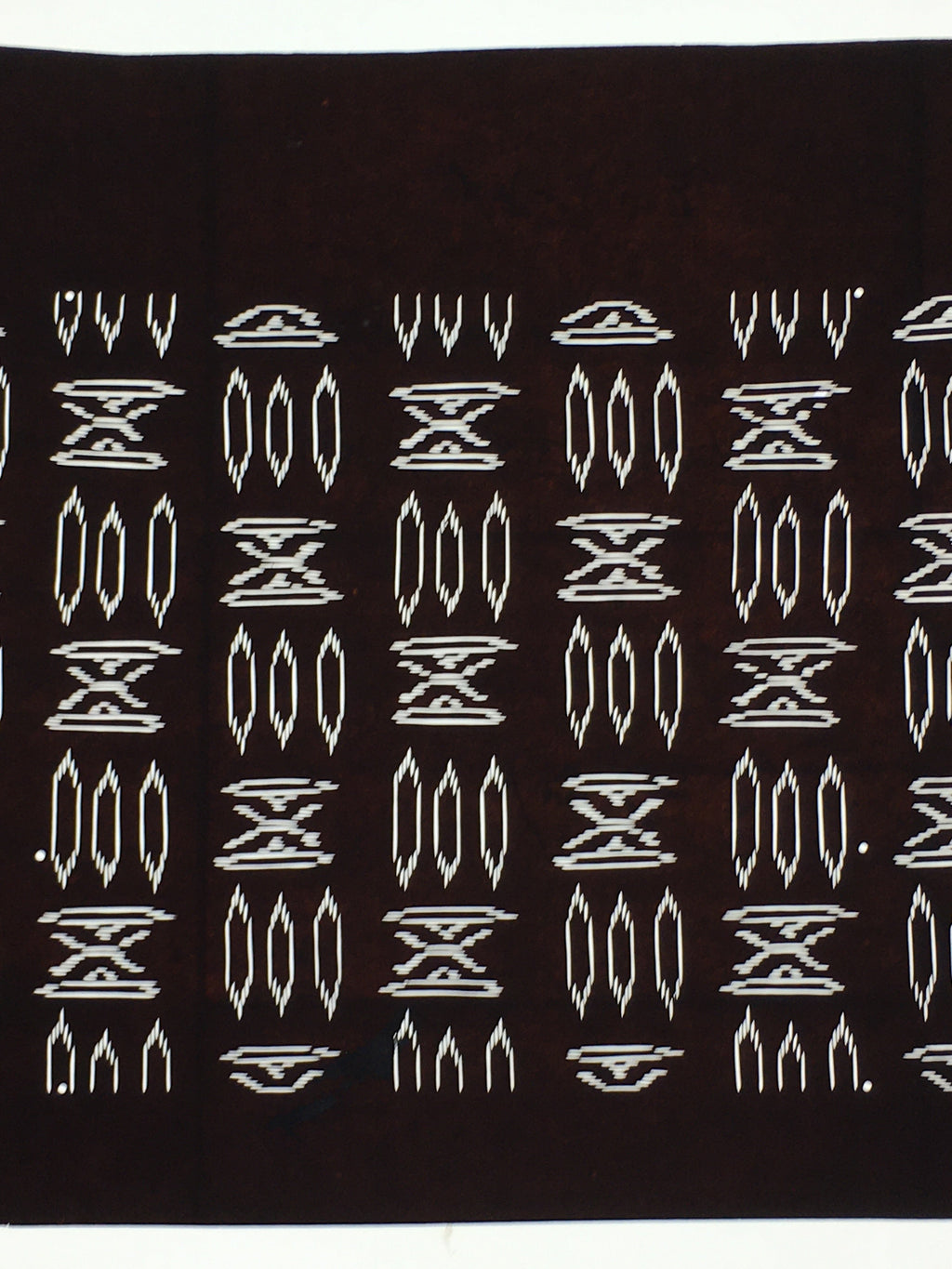 Japanese Antique Ise Katagami Paper Kimono Stencil Edo Abstract Pattern A579
