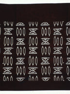Japanese Antique Ise Katagami Paper Kimono Stencil Edo Abstract Pattern A579