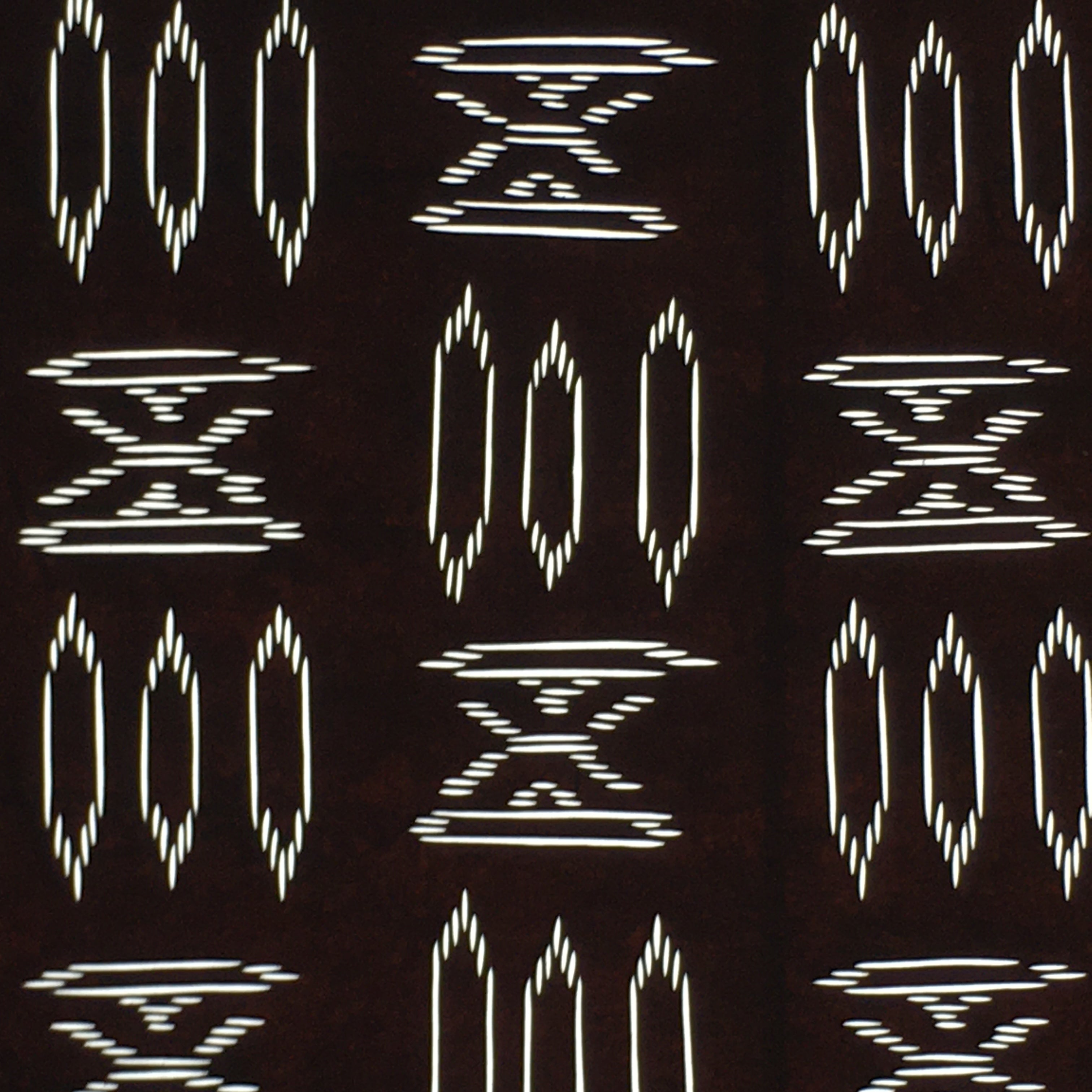 Japanese Antique Ise Katagami Paper Kimono Stencil Edo Abstract Pattern A579