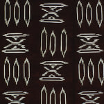 Japanese Antique Ise Katagami Paper Kimono Stencil Edo Abstract Pattern A579