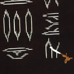 Japanese Antique Ise Katagami Paper Kimono Stencil Edo Abstract Pattern A579