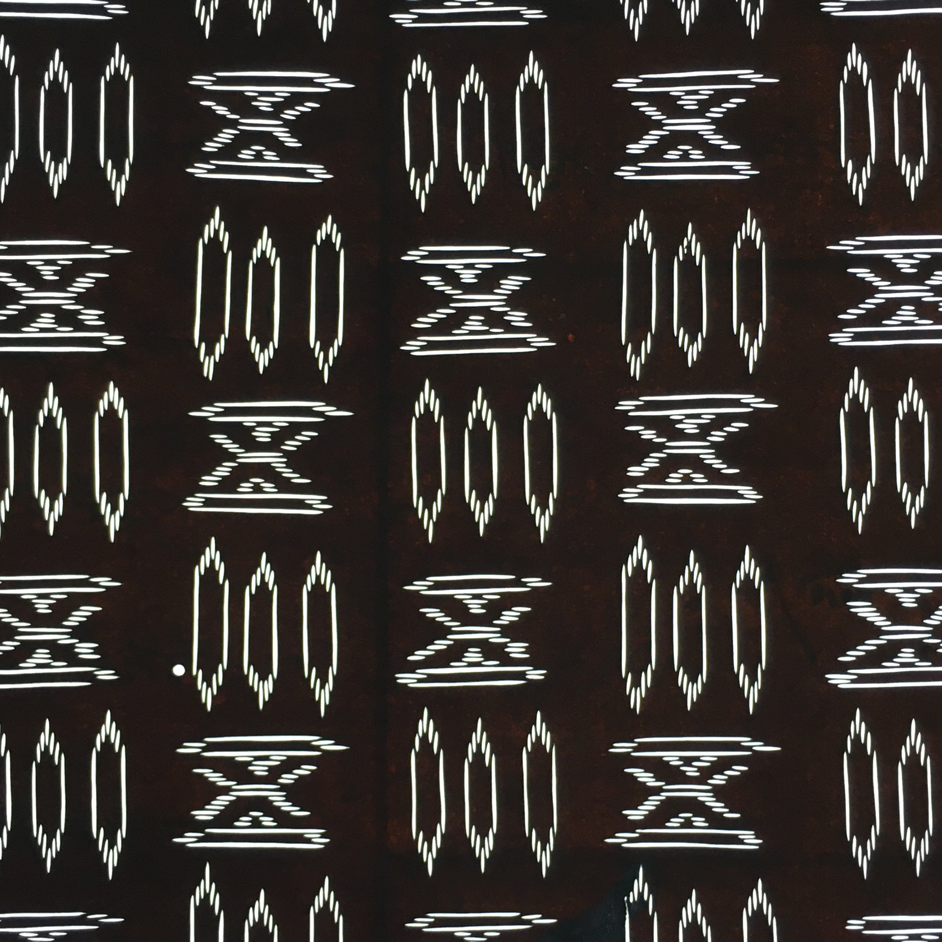 Japanese Antique Ise Katagami Paper Kimono Stencil Edo Abstract Pattern A579
