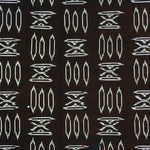 Japanese Antique Ise Katagami Paper Kimono Stencil Edo Abstract Pattern A579