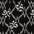 Japanese Antique Ise Katagami Paper Kimono Stencil Edo Arabesque Design A439
