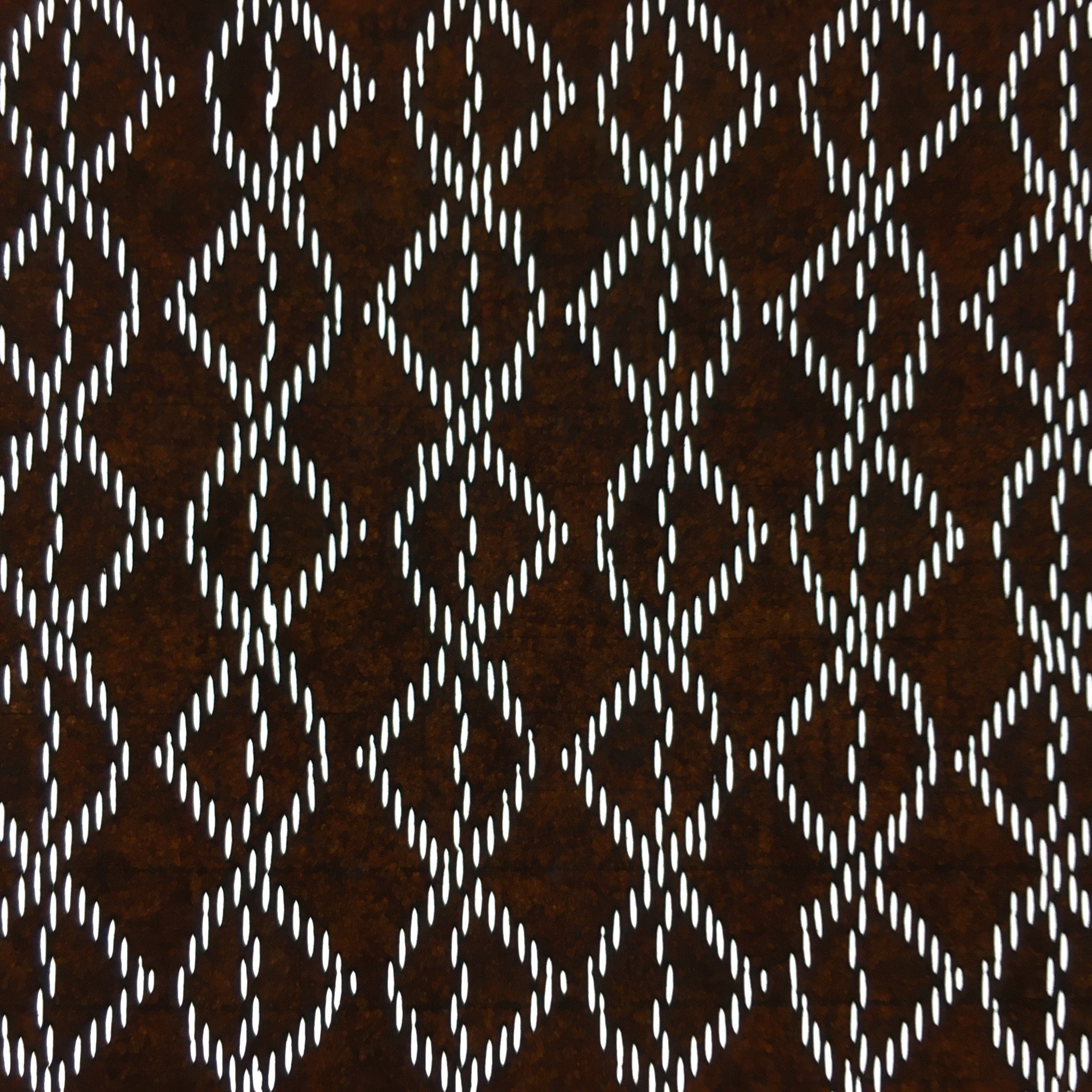 Japanese Antique Ise Katagami Paper Kimono Stencil Edo Chain Wavy Zig-Zag A445