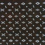 Japanese Antique Ise Katagami Paper Kimono Stencil Edo Circle Cross Pattern A524