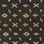 Japanese Antique Ise Katagami Paper Kimono Stencil Edo Circle Cross Pattern A524