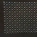 Japanese Antique Ise Katagami Paper Kimono Stencil Edo Circle Cross Pattern A524
