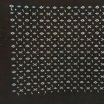 Japanese Antique Ise Katagami Paper Kimono Stencil Edo Circle Cross Pattern A524