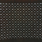 Japanese Antique Ise Katagami Paper Kimono Stencil Edo Circle Cross Pattern A524
