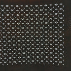 Japanese Antique Ise Katagami Paper Kimono Stencil Edo Circle Cross Pattern A524