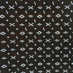 Japanese Antique Ise Katagami Paper Kimono Stencil Edo Circle Cross Pattern A524