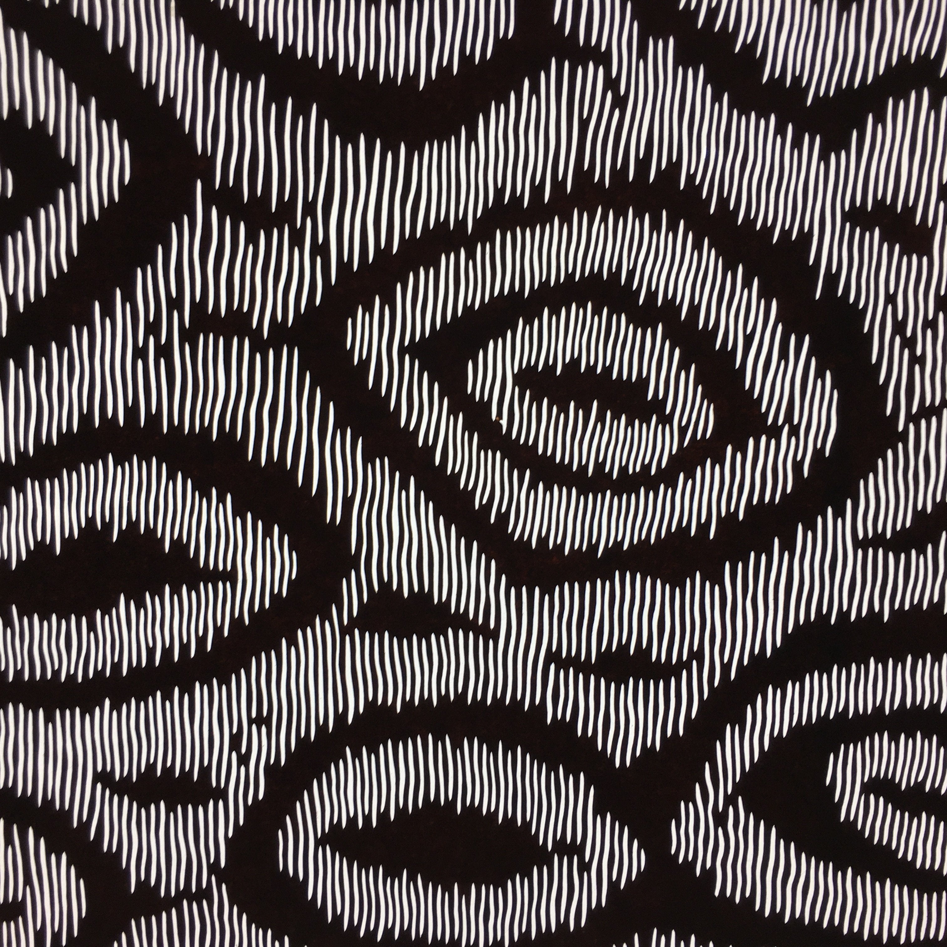 Japanese Antique Ise Katagami Paper Kimono Stencil Edo Circles Pattern A508