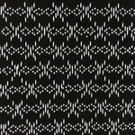 Japanese Antique Ise Katagami Paper Kimono Stencil Edo Cross Chain A412