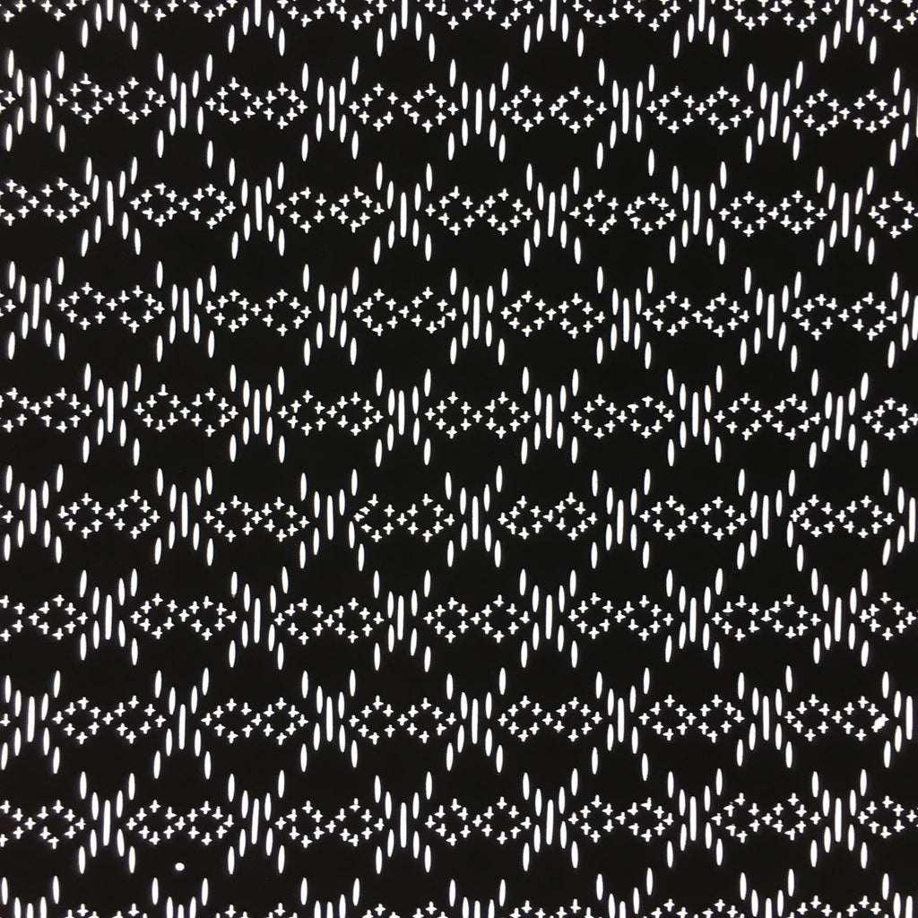 Japanese Antique Ise Katagami Paper Kimono Stencil Edo Cross Chain A412
