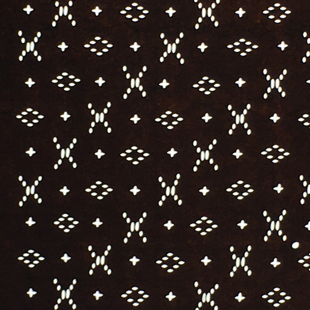 Japanese Antique Ise Katagami Paper Kimono Stencil Edo Cross Diamond Pattern A57