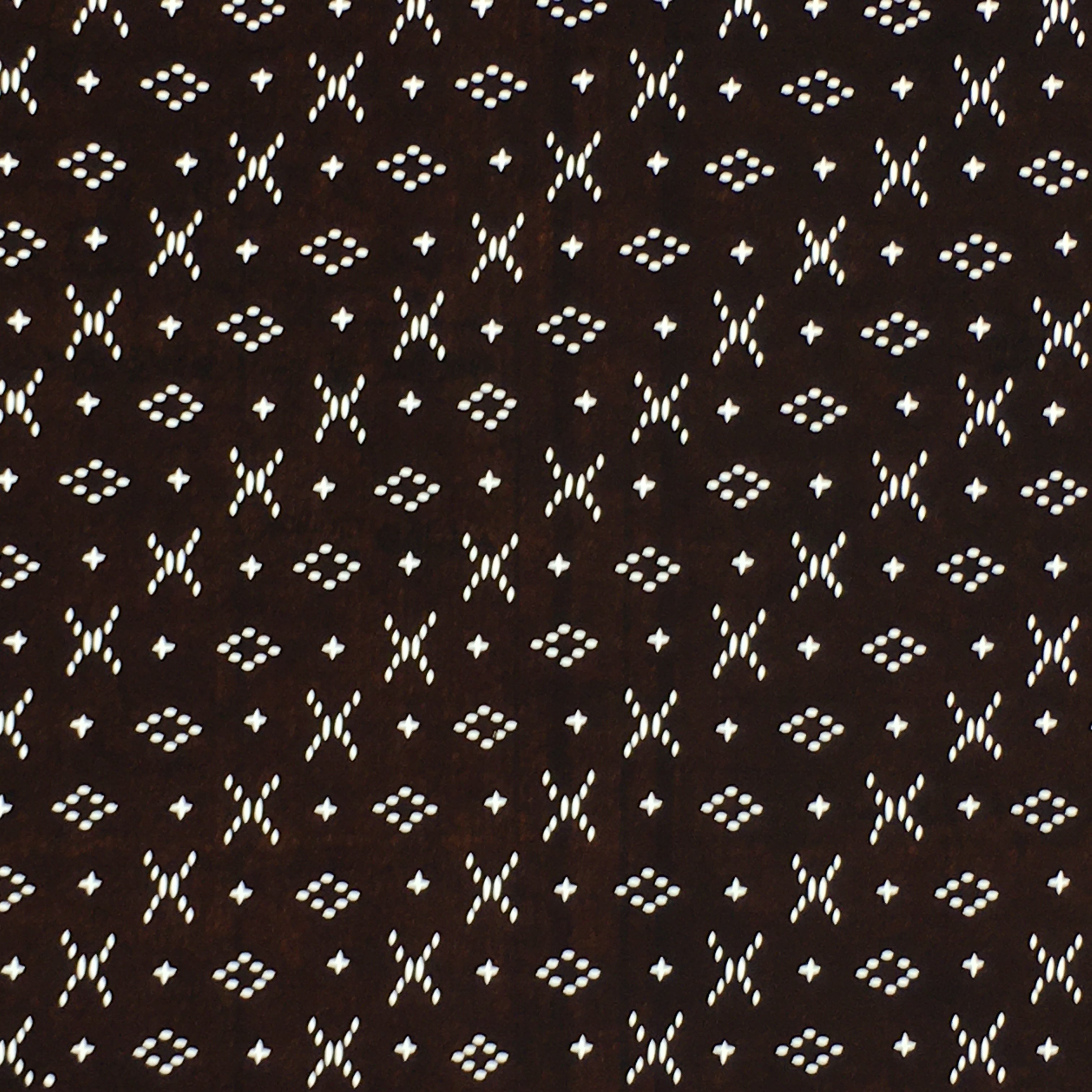 Japanese Antique Ise Katagami Paper Kimono Stencil Edo Cross Diamond Pattern A57