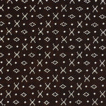 Japanese Antique Ise Katagami Paper Kimono Stencil Edo Cross Diamond Pattern A57