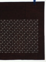 Japanese Antique Ise Katagami Paper Kimono Stencil Edo Cross Diamond Pattern A57