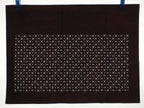 Japanese Antique Ise Katagami Paper Kimono Stencil Edo Cross Diamond Pattern A57