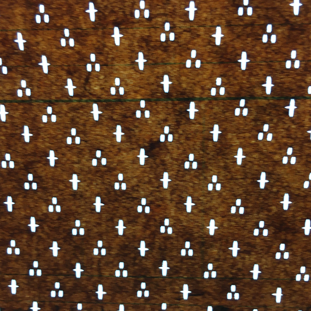 Japanese Antique Ise Katagami Paper Kimono Stencil Edo Cross Dot Pattern A533
