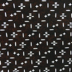 Japanese Antique Ise Katagami Paper Kimono Stencil Edo Cross Line Pattern A509